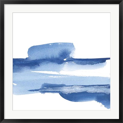 Framed Classic Blue I Print