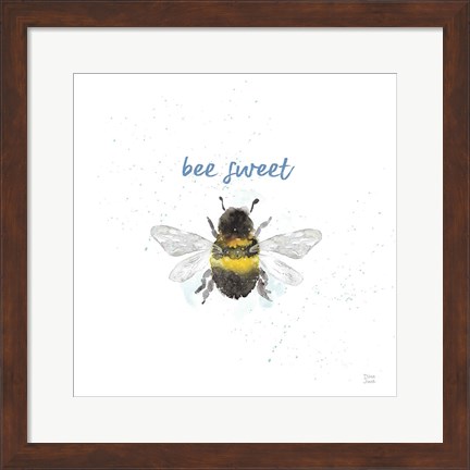Framed Bee Harmony VI White Print