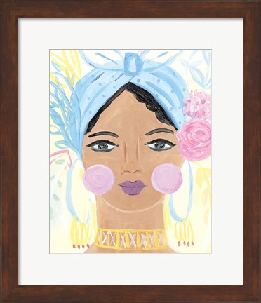 Framed Boho Lady IV Print