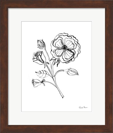 Framed Joyful Peonies III Print