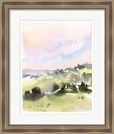 Framed Spring Hills II Print