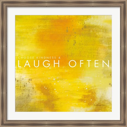 Framed Laugh Often Print