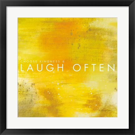 Framed Laugh Often Print