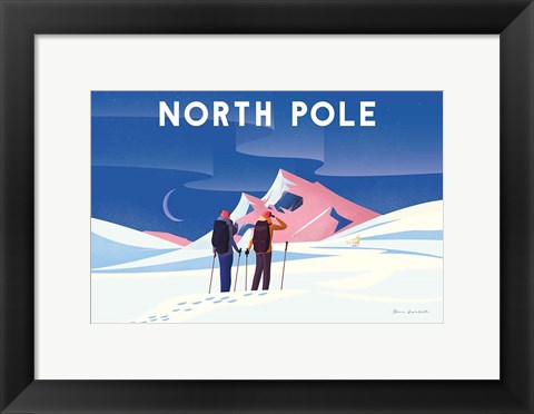 Framed North Pole Print