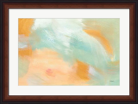 Framed Abstract Sunrise Print