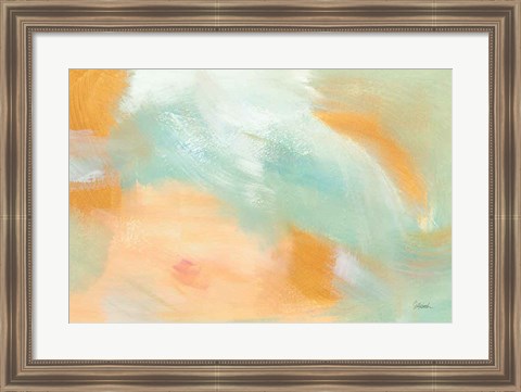 Framed Abstract Sunrise Print