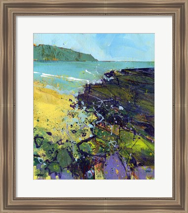 Framed Clarach Bay Print