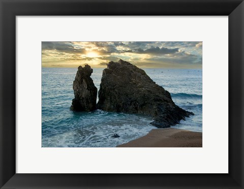 Framed Monterosso Seaside #5 Print
