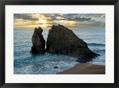 Framed Monterosso Seaside #5 Print