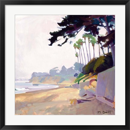 Framed Palm &amp; Cypress; Butterfly Beach Print