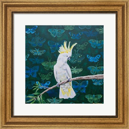 Framed Yellow Crested Print