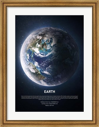 Framed Earth Print