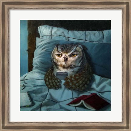 Framed Night Owl Print