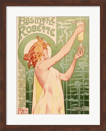 Framed Absinthe Robette, 1896 Print