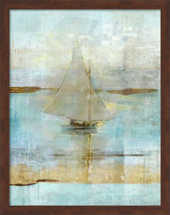 Framed Sailing In Dusk Print