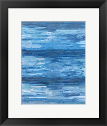 Framed Sapphire Abstract Print