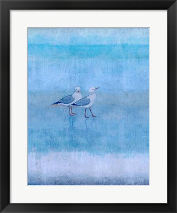 Framed Sky Blue Sea Gals Print