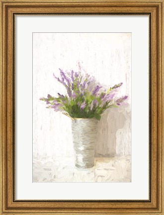 Framed Lavender on White Print