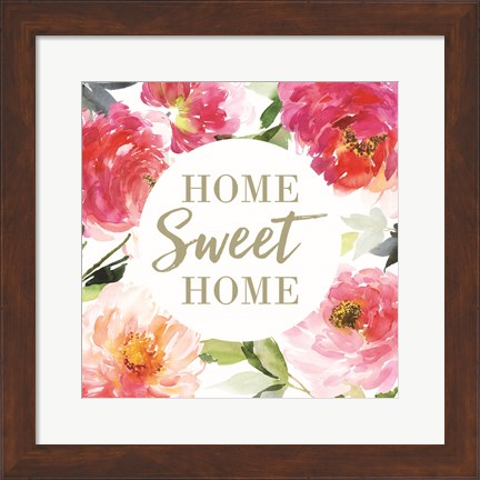 Framed Home Sweet Home Print