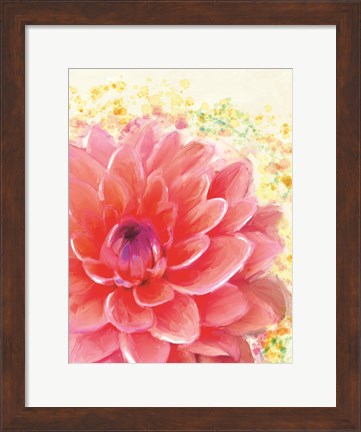 Framed Dahlia Splatter Print