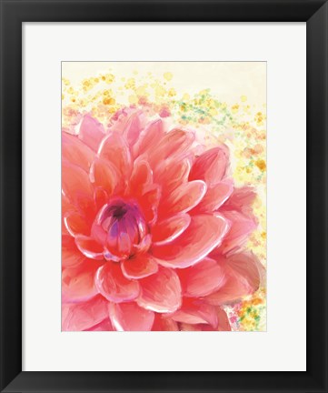 Framed Dahlia Splatter Print