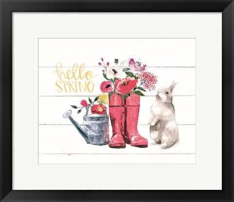 Framed Hello Spring Print