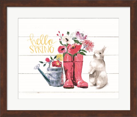 Framed Hello Spring Print