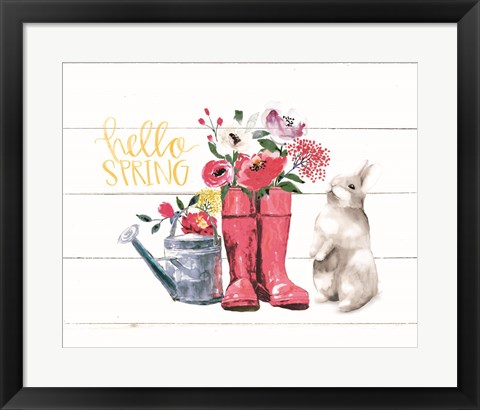 Framed Hello Spring Print