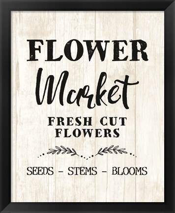 Framed Flower Market Print