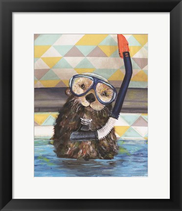 Framed Scuba Training Print