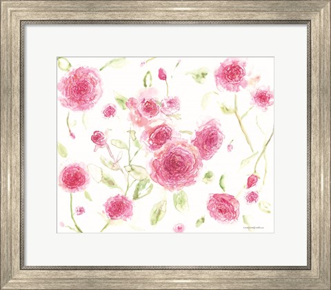 Framed Pink Poises Print