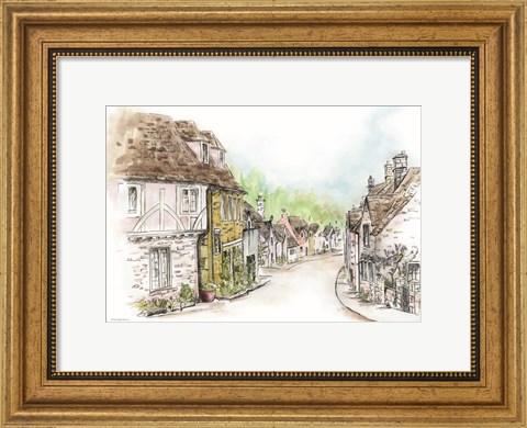 Framed Village Print