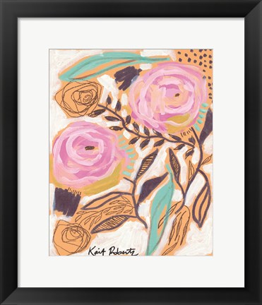 Framed Bubblegum Blooms Print