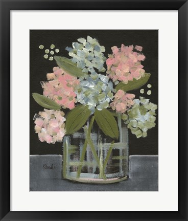 Framed Hydrangea Bouquet Print