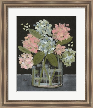 Framed Hydrangea Bouquet Print