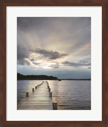 Framed Sunset on the Bay Print