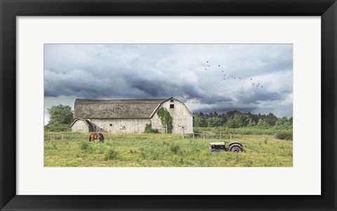 Framed Green Pastures Print