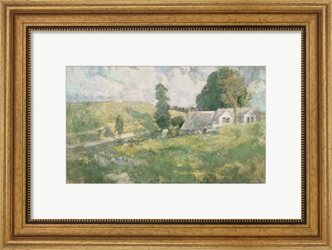 Framed Arthur Streeton - The Purple Noon Print