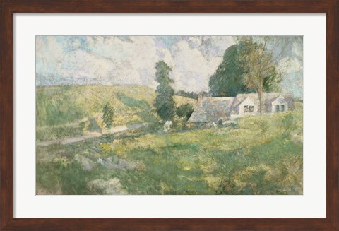 Framed Arthur Streeton - The Purple Noon Print