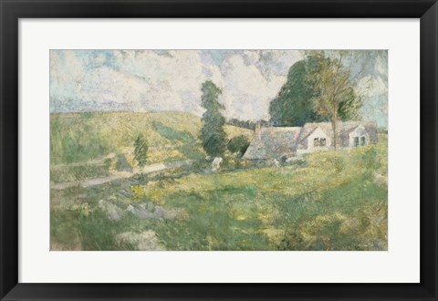 Framed Arthur Streeton - The Purple Noon Print