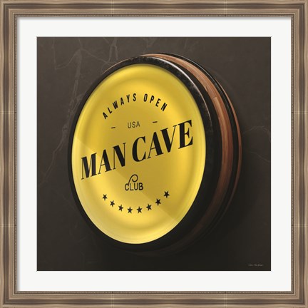 Framed Man Cave Sign Print