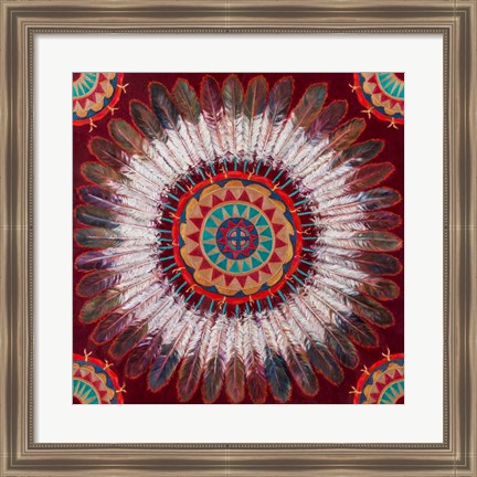 Framed Feather Power Print