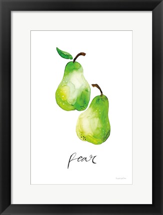 Framed Pears Print