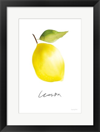 Framed Single Lemon Print