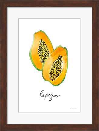 Framed Papayas Print