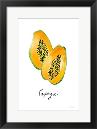 Framed Papayas Print