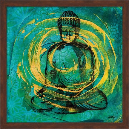 Framed Centered Buddha Print