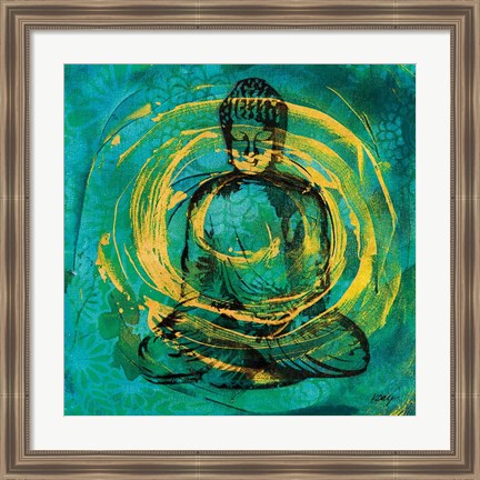 Framed Centered Buddha Print