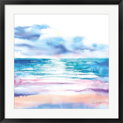 Framed Turquoise Sea II Print