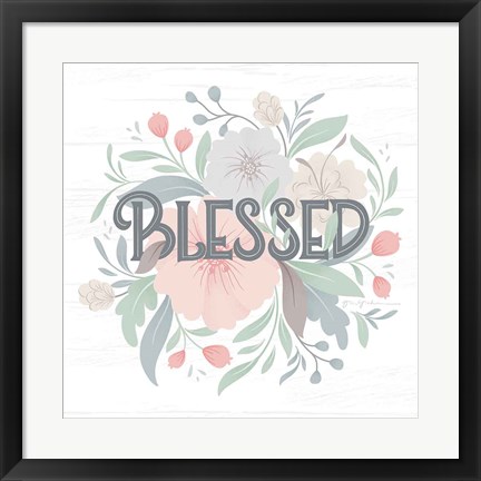 Framed Farmhouse Floral II Print